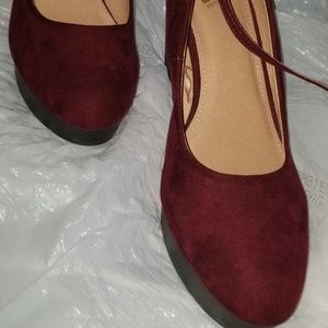 Burgundy Wedges